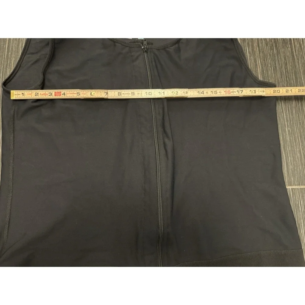 Marena Recovery Compression Vest Sz 3XL Black Zipper Adjustable Shoulder Surgery